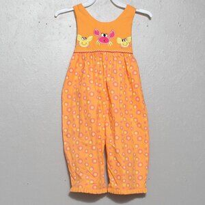 Picture me NWT crabby critter orange pink one piece overall jumpsuit